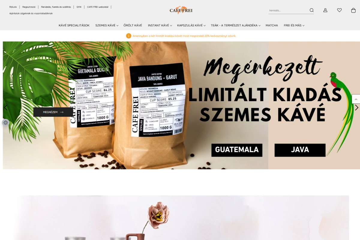 Cafe Frei webshop